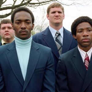 Still of Arlen Escarpeta, Reggie Oliver and Anthony Mackie in We Are Marshall (2006)
