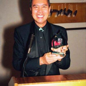 Jack Ong receiving the 2002 AMMY Award for Activism