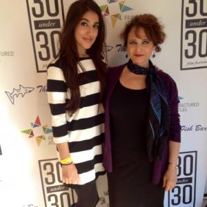 Marilyn Oran with Sana Qazi at the TriBeCa Film Festival 30 Under 30 screening of The Big House