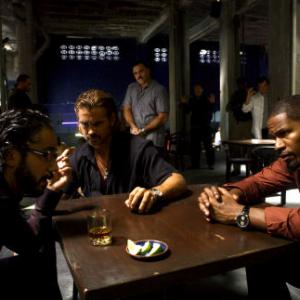 Still of Jamie Foxx, Colin Farrell and John Ortiz in Miami Vice (2006)