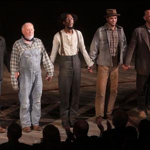 Of Mice and Men on Broadway James Franco, Jim Norton, Ron Cephas Jones, James McMenamin, Jim Ortlieb.