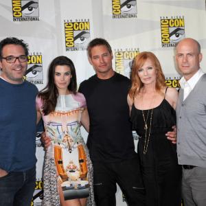 Marg Helgenberger Josh Holloway Meghan Ory Michael Seitzman and Tripp Vinson at event of Intelligence 2014