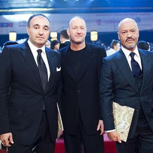 Alexander Rodnyansky, Maxim Osadchiy, Fedor Bondarchuk at the Golden Eagle Awards 2011