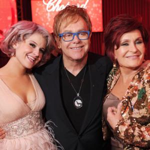 Elton John Sharon Osbourne and Kelly Osbourne at event of The 82nd Annual Academy Awards 2010