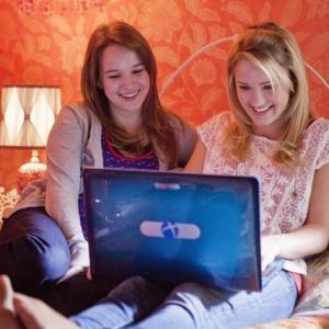 Still of Emily Osment and Kay Panabaker in Cyberbully 2011