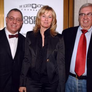 Larry McMurtry, Diana Ossana and James Schamus at event of Kuprotas kalnas (2005)