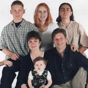 2000 Family Picture: Cody Halliwill (son), Bonita (wife), Nicholas Olszewski (son), John Otrin, Allen Olszewski (son), BACK ROW; Willaim Olszewski (son), Virginia Olszewski (Daughter) and Johnny Contreras (son), Not pictured; Mike Etchemendy (son)