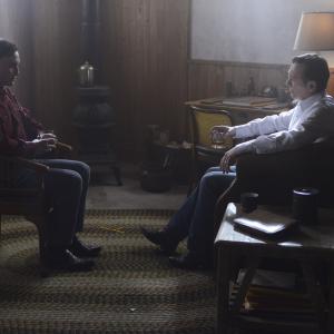 Still of Peter Outerbridge and Ari Millen in Orphan Black 2013