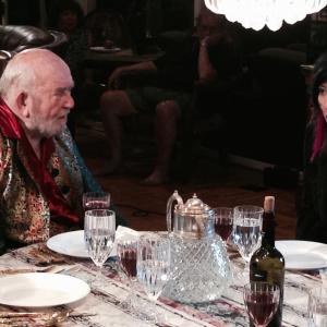 Betty Ouyang in a tense scene with acting legend Ed Asner; 