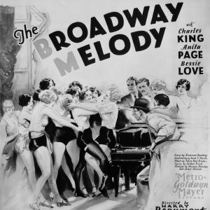 Nacio Herb Brown, Arthur Freed, Charles King, Bessie Love and Anita Page in The Broadway Melody (1929)