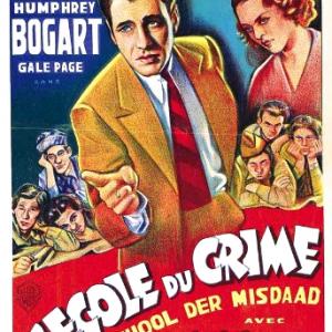 Humphrey Bogart and Gale Page in Crime School (1938)