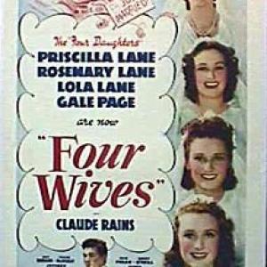 Lola Lane Priscilla Lane Rosemary Lane and Gale Page in Four Wives 1939