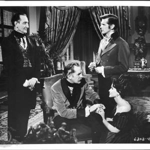Still of Vincent Price, Basil Rathbone and Debra Paget in Tales of Terror (1962)