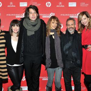 Allison Janney, Josh Pais, Lynn Shelton, Benjamin Kasulke and Alycia Delmore at event of Touchy Feely (2013)