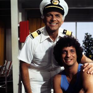 Gavin MacLeod and Ron Palillo at event of The Love Boat (1977)
