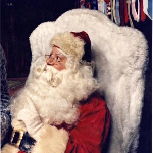 Santa Snowing on Saltspring