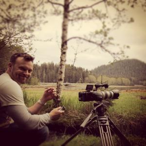 Director PJ Palmer on location in Alaska filming For Ed Ricketts  a documentary