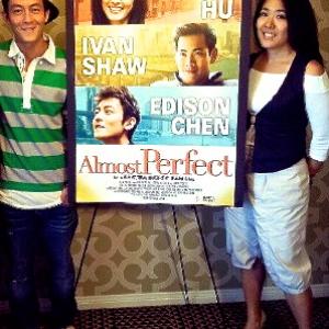Actor Edison Chen and Director Bertha Bay-Sa Pan, ALMOST PERFECT L.A. theatrical premiere, 2012