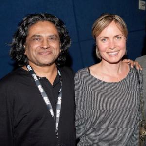 Pan Nalin & Radha Mitchell at Faith Connections premiere in Los Angeles