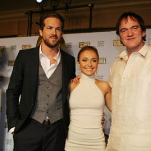 Quentin Tarantino, Ryan Reynolds and Hayden Panettiere