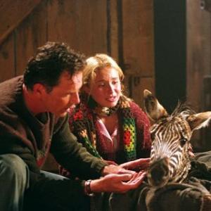 Still of Bruce Greenwood and Hayden Panettiere in Racing Stripes 2005