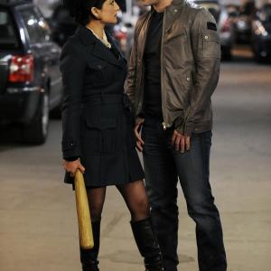 Still of Archie Panjabi and Scott Porter in The Good Wife (2009)