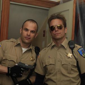Tom with David Chokachi on the set of Army of the Damned Release date  11414
