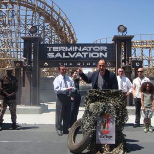 Michael Papajohn at Terminator Salvation: The Ride at Magic Mountain