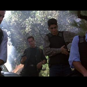 Michael Papajohn, James Cann, Danny Nucci, and Arnold Schwarzenegger in Eraser