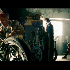 Michael Papajohn and Megan Fox in Transformers Revenge of the Fallen