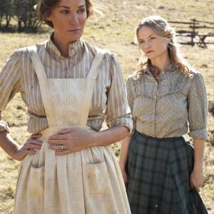 Still of Sarah Parish and Lindsay Pulsipher in Hatfields & McCoys (2012)