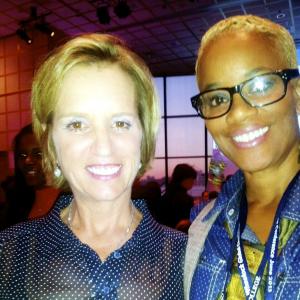 Brook with Kerry Kennedy at Global Summit on Children and Women in Boston. Brook and Kerry were both keynote speakers.