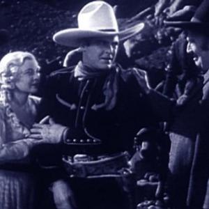 Frank Brownlee Ken Maynard and Cecilia Parker in Tombstone Canyon 1932