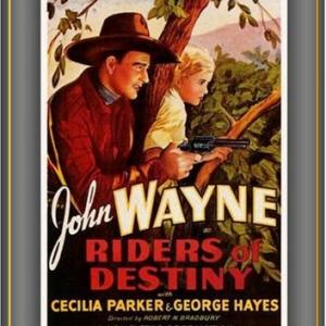 John Wayne and Cecilia Parker in Riders of Destiny (1933)