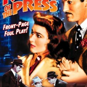 Wallace Ford John Holland Dennis Moore and Jean Parker in Roar of the Press 1941