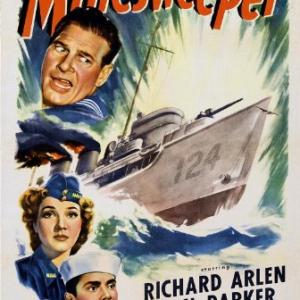 Richard Arlen, Russell Hayden and Jean Parker in Minesweeper (1943)