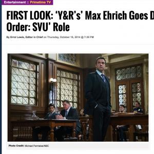 Law & Order SVU, Max Ehrich