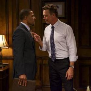 Still of Peter Parros and John Schneider in The Haves and the Have Nots 2013