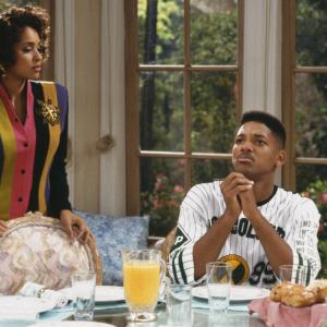 Still of Will Smith and Karyn Parsons in The Fresh Prince of Bel-Air (1990)
