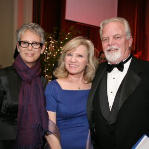 2011 YWCA Focus Awards - Jamie Lee Curtis (Keynote Speaker)(L), Kathy Partlow(C), Richard Partlow(EmCee)(R) - photo by Carrie Chow