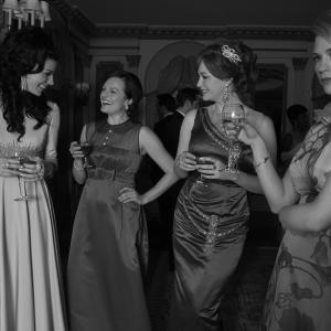 Still of January Jones, Elisabeth Moss, Christina Hendricks and Jessica Paré in MAD MEN. Reklamos vilkai (2007)