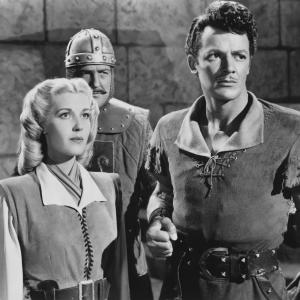 Still of Anita Louise and Cornel Wilde in The Bandit of Sherwood Forest 1946