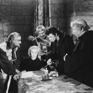 Still of Edgar Buchanan, Anita Louise and Cornel Wilde in The Bandit of Sherwood Forest (1946)