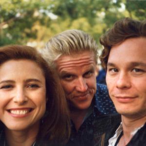 Mimi Rogers, Matthew Patrick, Gary Busey in Hider in the House.