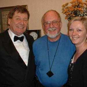 Director Mervyn Cumming reunited with actors Ian Cullen and Fionnuala Ellwood during production of Murder by Appointment April 2007