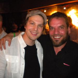Peter Patrikios and Gavin DeGraw at Mayor Cupcake after party.