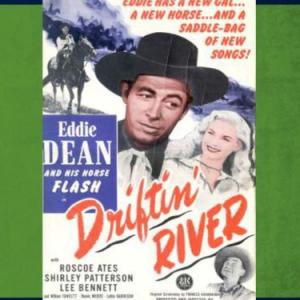 Roscoe Ates Eddie Dean Shirley Patterson and Flash in Driftin River 1946