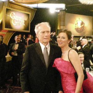 Clint Eastwood and Natasha Pavlovich Golden Globe Awards 2009