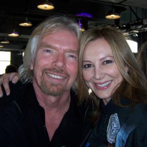 Sir Richard Branson pictured with friend Natasha Pavlovich