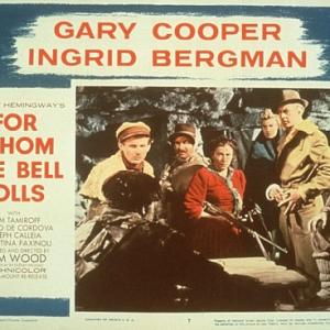 Ingrid Bergman Gary Cooper Joseph Calleia and Katina Paxinou in For Whom the Bell Tolls 1943